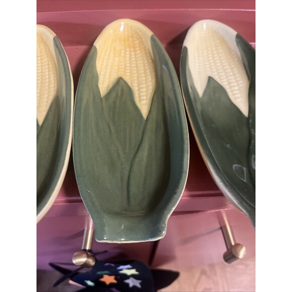 Vintage Shawnee Pottery Corn King #79 Corn Dishes Set of 7 Oval 8.25" USA - Picture 7 of 11